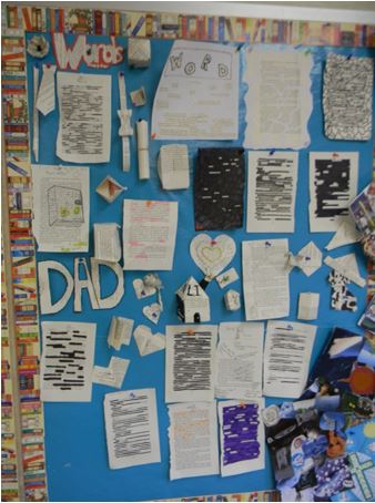 We hung them all on the wall to remember the transformative power of words.